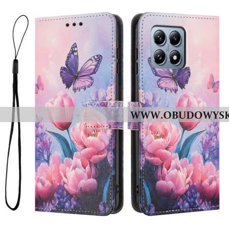 Etui Folio Xiaomi 15t Różowe Tulipany Etui Ochronne