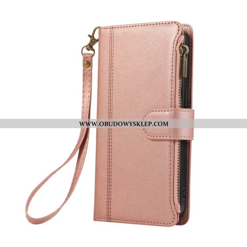 Etui Folio Xiaomi 17 Pro Max Wiele Przegródek Na Karty I Pasek Na Nadgarstek Etui Ochronne