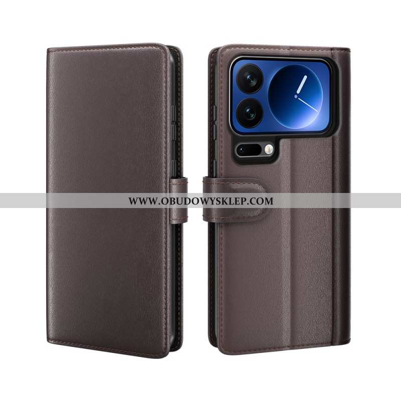 Etui Folio Xiaomi 17 Pro Prawdziwa Skóra Etui Ochronne