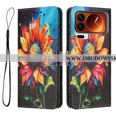 Etui Folio Xiaomi 17 Pro Słonecznik Etui Ochronne