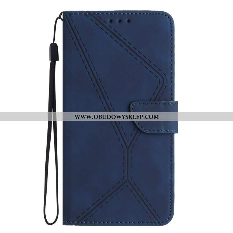 Etui Folio Xiaomi Redmi Note 14 4g Linie I Nadruki