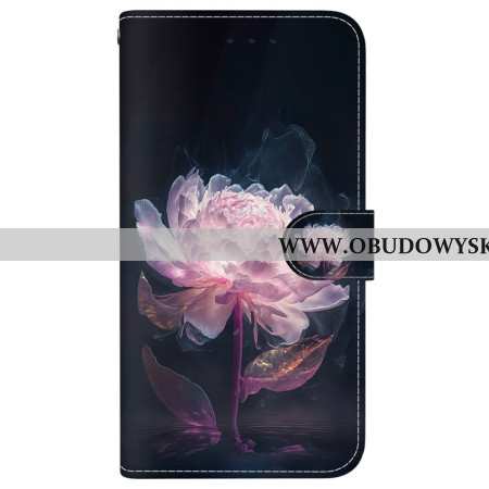 Etui Folio Xiaomi Redmi Note 14 4g Różowa Piwonia