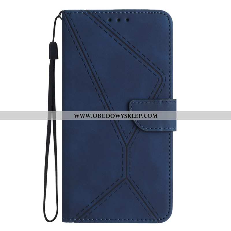 Etui Folio Xiaomi Redmi Note 14 5g Linie I Uchwyty Paska Etui Ochronne