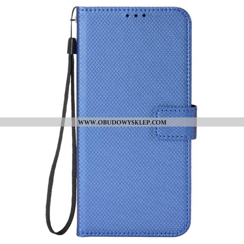 Etui Folio Xiaomi Redmi Note 14 5g Tekstura Diamentu Etui Ochronne
