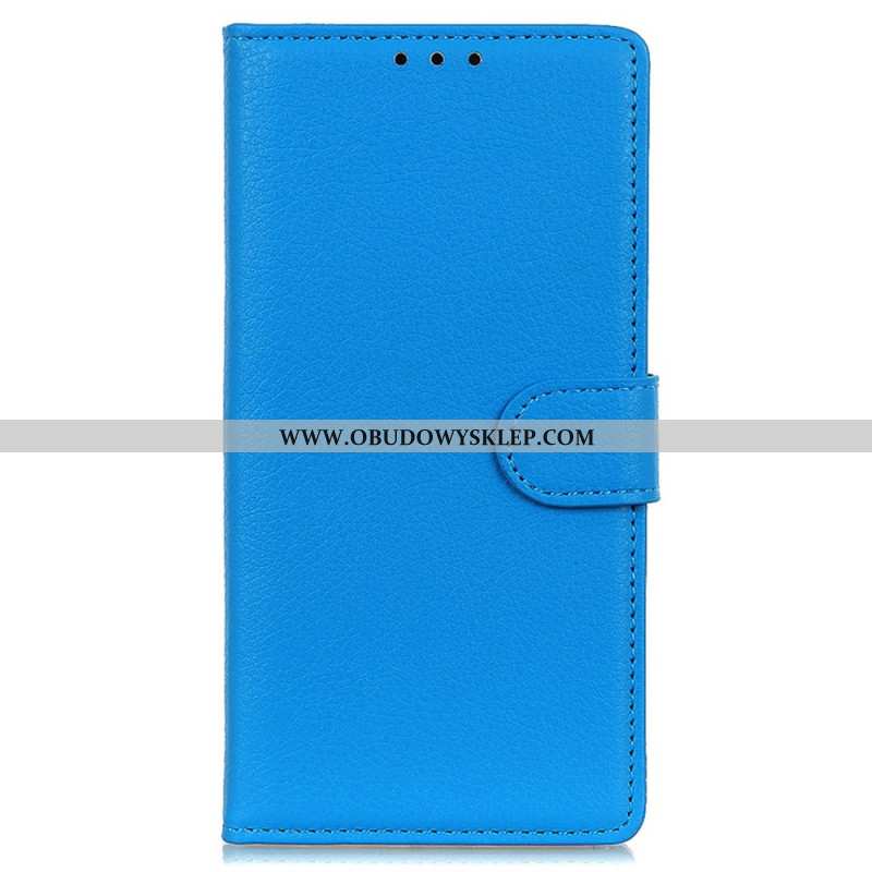 Etui Folio Xiaomi Redmi Note 14 5g Tradycyjna Skóra Ekologiczna Liczi