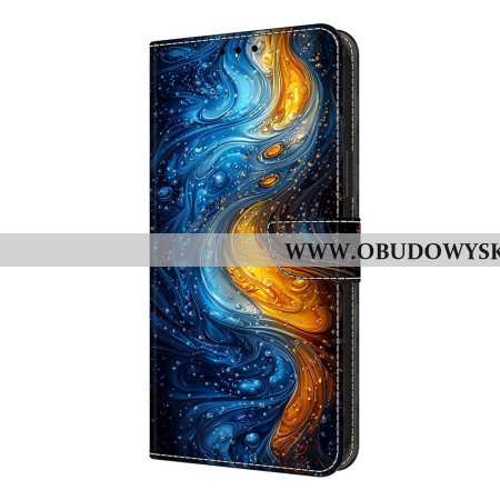 Etui Folio Xiaomi Redmi Note 14 Pro 4g Płynny Wzór Etui Ochronne