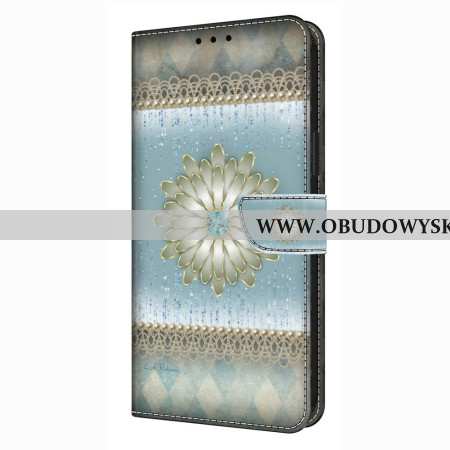 Etui Folio Xiaomi Redmi Note 14 Pro 4g Wzór Kwiatowy W Stylu Retro Etui Ochronne