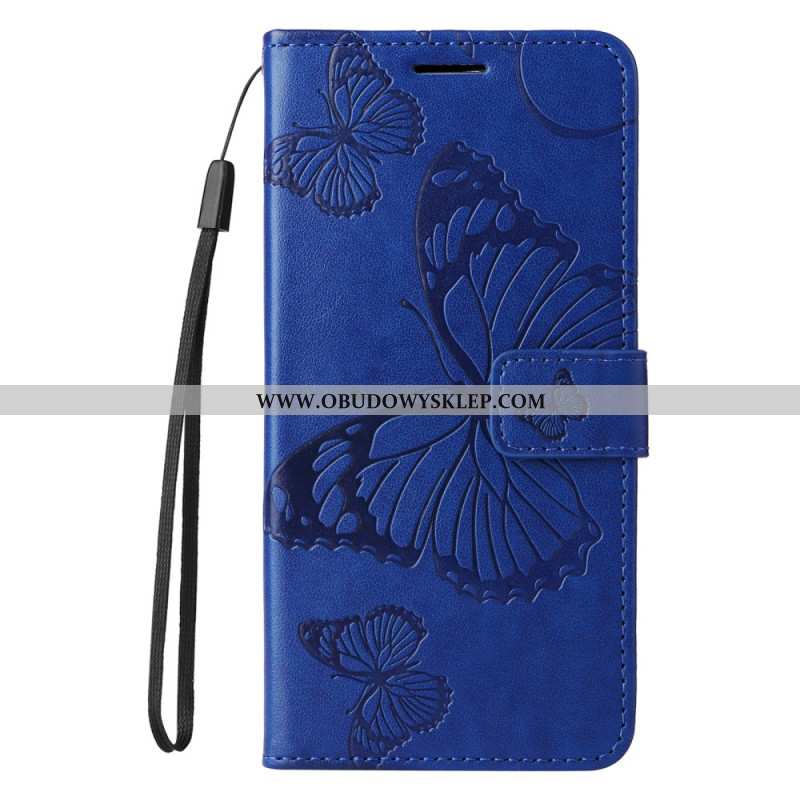 Etui Folio Xiaomi Redmi Note 14 Pro 5g Gigantyczne Motyle Etui Ochronne