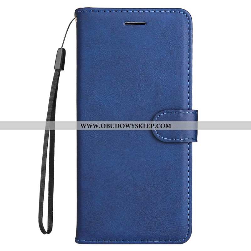 Etui Folio Xiaomi Redmi Note 14 Pro Plus 5g Gładka Sztuczna Skóra