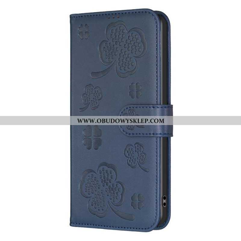 Etui Folio Xiaomi Redmi Note 14 Pro Plus 5g Koniczyny Etui Ochronne