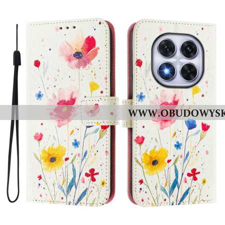Etui Folio Xiaomi Redmi Note 14 Pro Plus 5g Wzór Flory