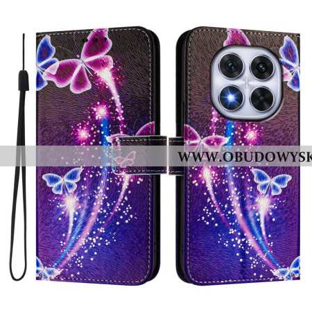 Etui Folio Xiaomi Redmi Note 14 Pro Plus 5g Wzór Świątecznych Motyli Etui Ochronne