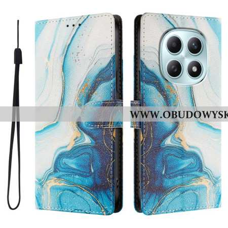 Etui Folio Xiaomi Redmi Note 15 5g Niebieski Marmur
