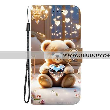 Etui Folio Xiaomi Redmi Note 15 Pro 5g Diamentowy Miś