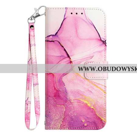 Etui Folio Xiaomi Redmi Note 15 Pro 5g Marmur Z Pasek Etui Ochronne