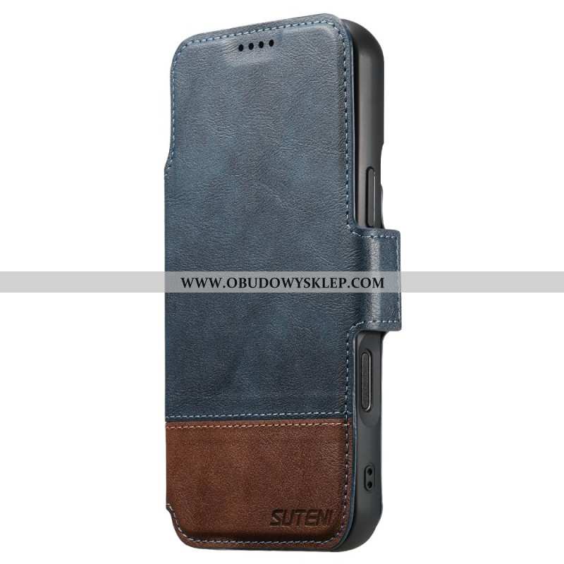 Etui Folio iPhone Air Dwukolorowe Odłączane Etui Magsafe Suteni Etui Ochronne