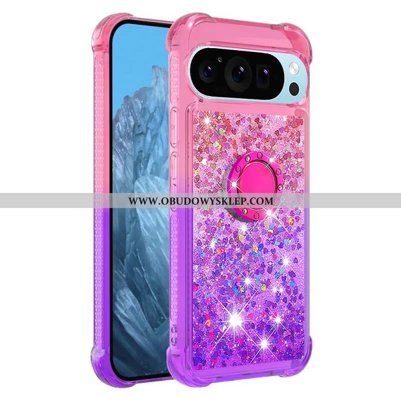 Etui Google Pixel 10 Pro Xl Gradientowy Brokat Z Uchwytem Na Pierścionek