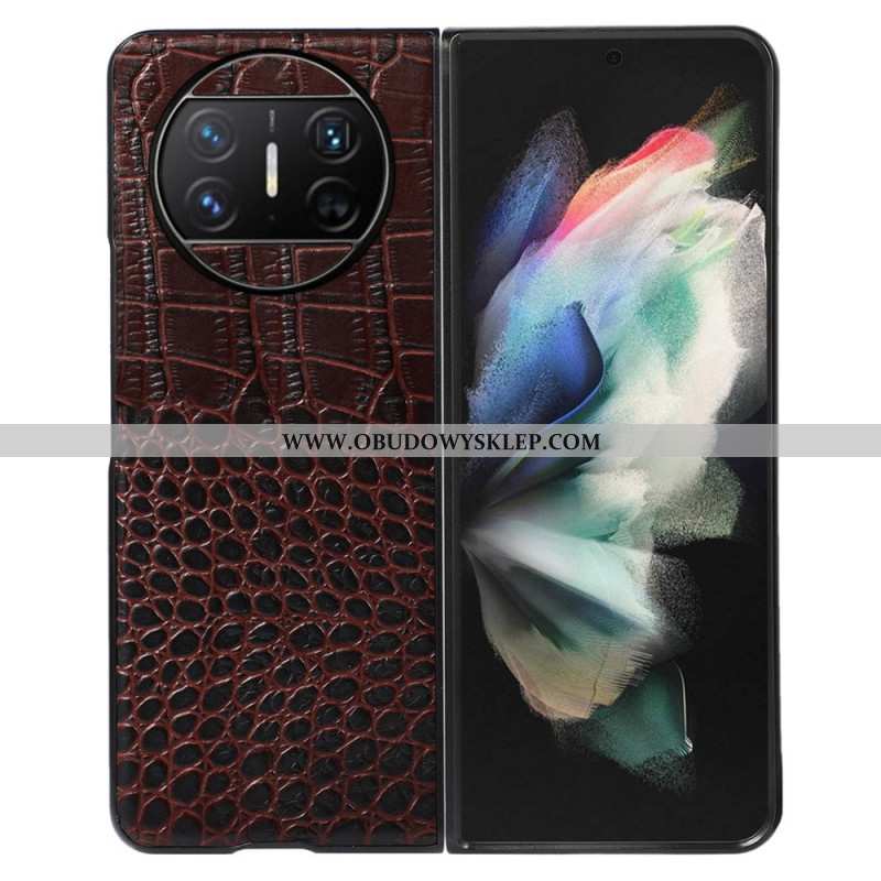 Etui Huawei Mate X3 Styl Ze Skóry Krokodyla