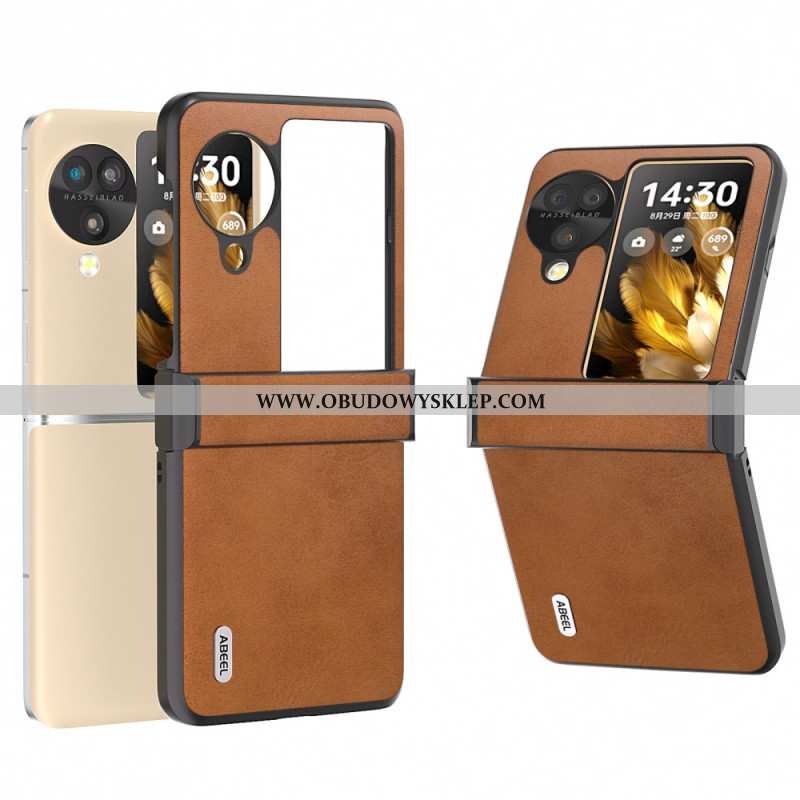 Etui Oppo Find N3 Flip Efekt Skóry Abeel Etui Ochronne