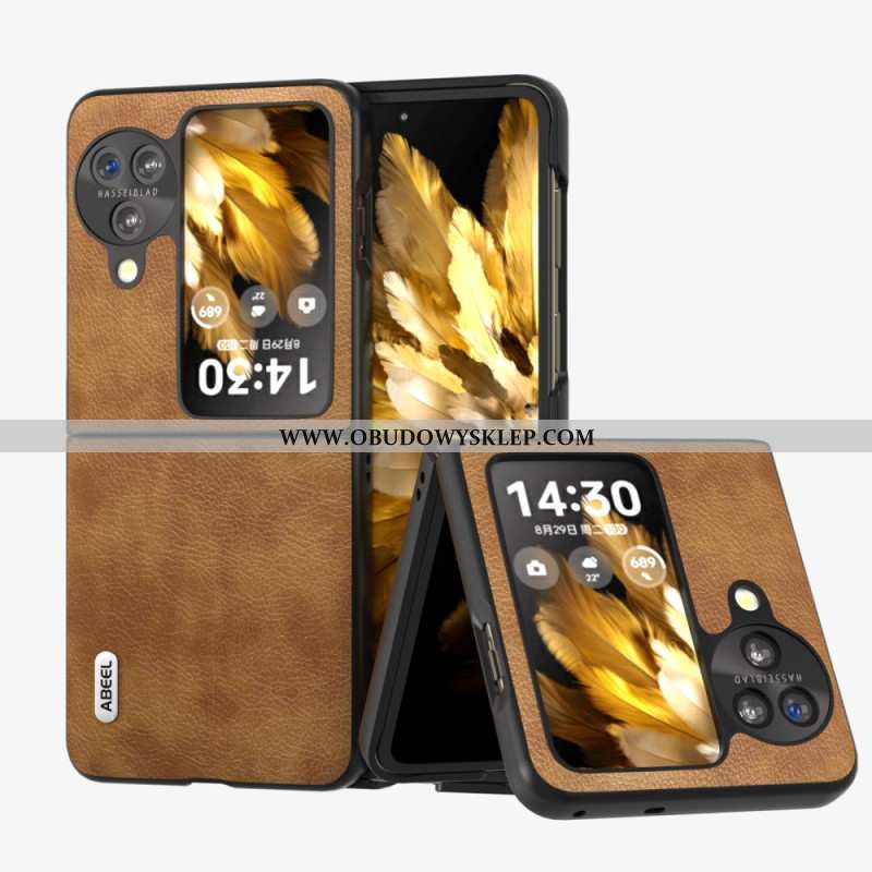 Etui Oppo Find N3 Flip Tekstura Liczi Abeel Etui Ochronne