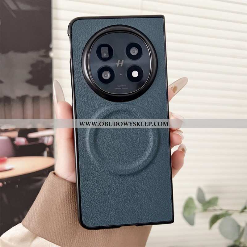 Etui Oppo Find N5 Kompatybilny Z Magsafe Efekt Skóry Etui Ochronne