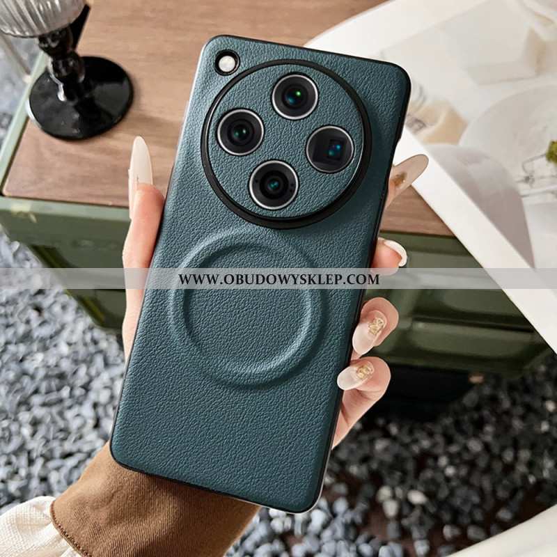 Etui Oppo Find X8 Pro Skórzany Efekt Kompatybilny Z Magsafe Etui Ochronne