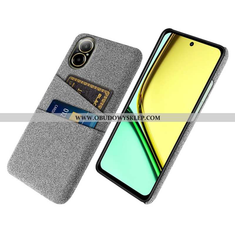 Etui Realme C67 Podwójny Uchwyt Na Karty Z Materiału