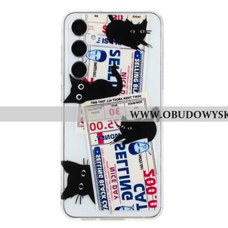 Etui Samsung Galaxy A17 4g / 5g 4 CZarne Koty Etui Ochronne