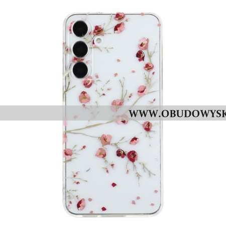 Etui Samsung Galaxy A17 4g / 5g CZerwone Kwiaty Etui Ochronne