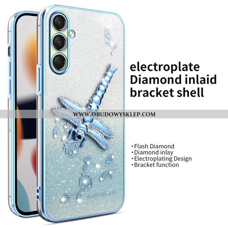 Etui Samsung Galaxy A17 4g / 5g Wieszak Na Pierścionki Kadem W Kształcie Ważki