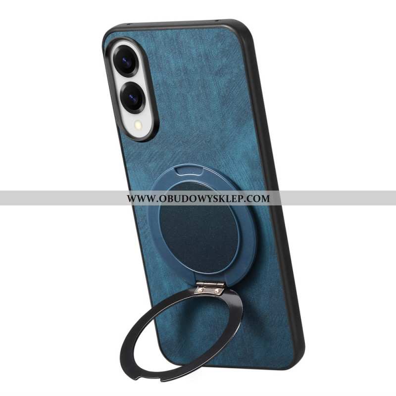 Etui Samsung Galaxy S25 5g Edge Efekt Zamszu Z Obrotową Podstawką Etui Ochronne