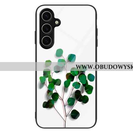 Etui Samsung Galaxy S25 5g Zielone Liście Szkło Hartowane Etui Ochronne