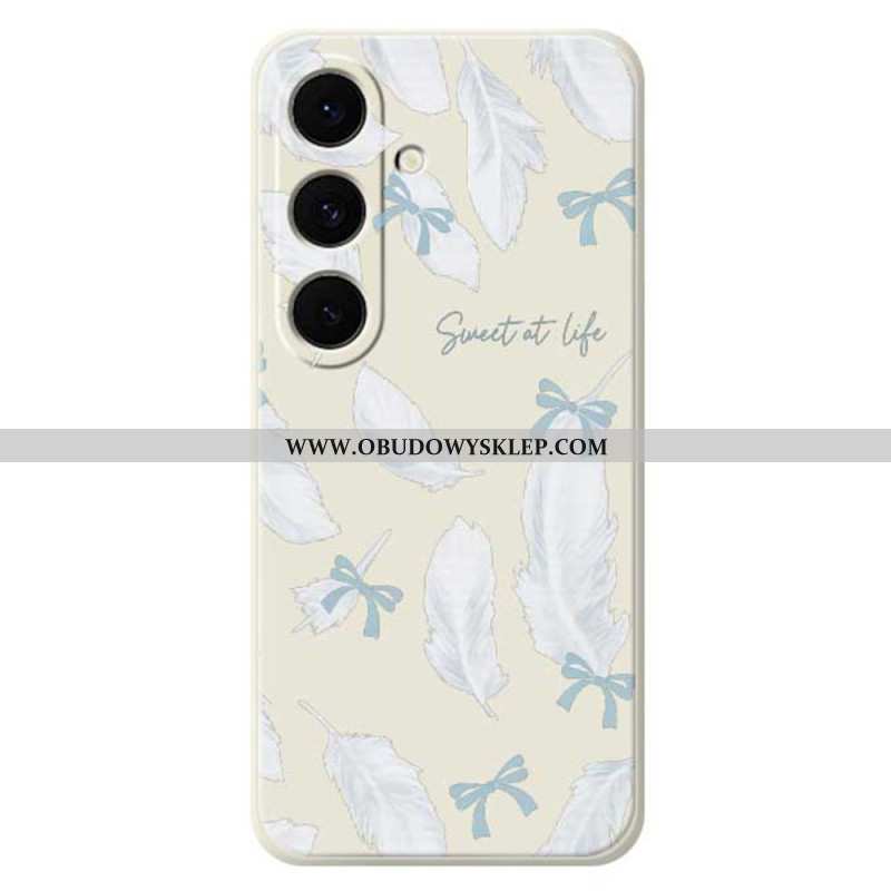Etui Samsung Galaxy S25 Fe Silikon Białe Piórko