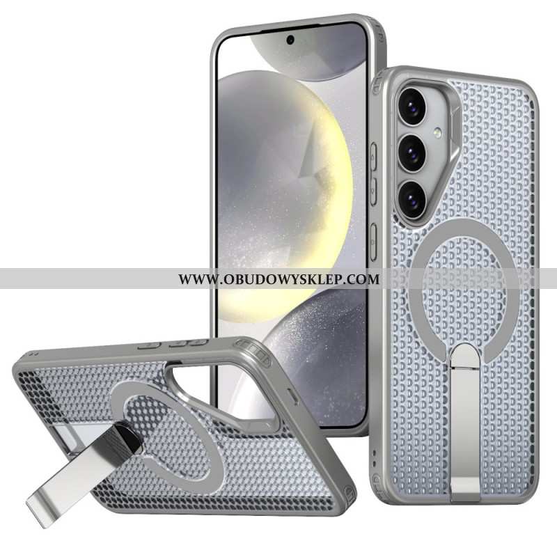 Etui Samsung Galaxy S25 Fe Uchwyt Magsafe Z Teksturowanym Wzorem Etui Ochronne