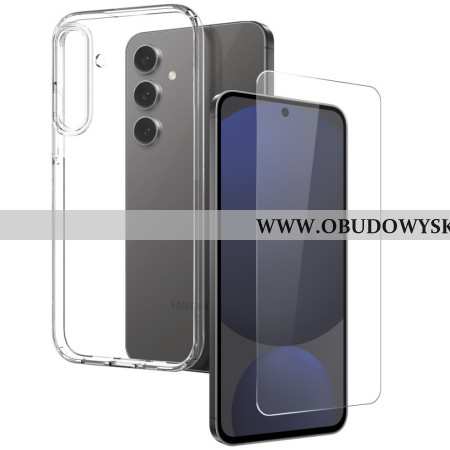 Etui Samsung Galaxy S25 Plus 5g Przezroczyste Z Hartowanym Szkłem Ochronnym Etui Ochronne