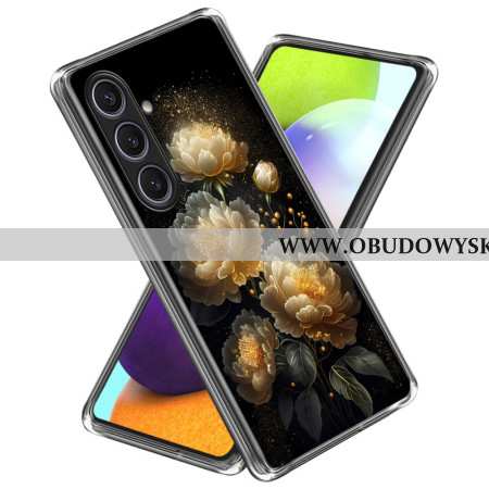 Etui Samsung Galaxy S25 Plus 5g Złote Peonie Etui Ochronne