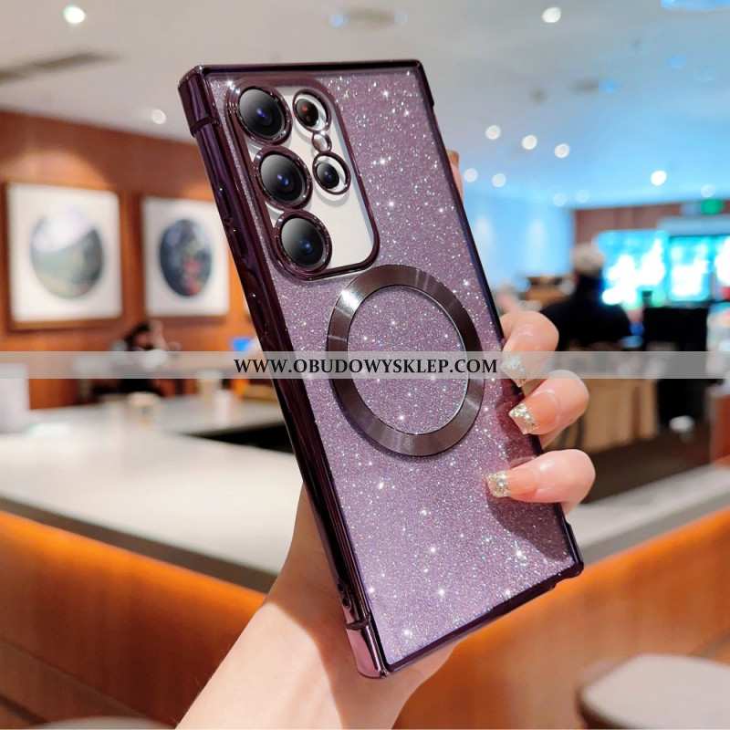 Etui Samsung Galaxy S25 Ultra 5g Brokatowy Kompatybilny Z Magsafe Etui Ochronne