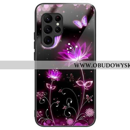 Etui Samsung Galaxy S25 Ultra 5g Kwiaty I Motyle Ze Szkła Hartowanego