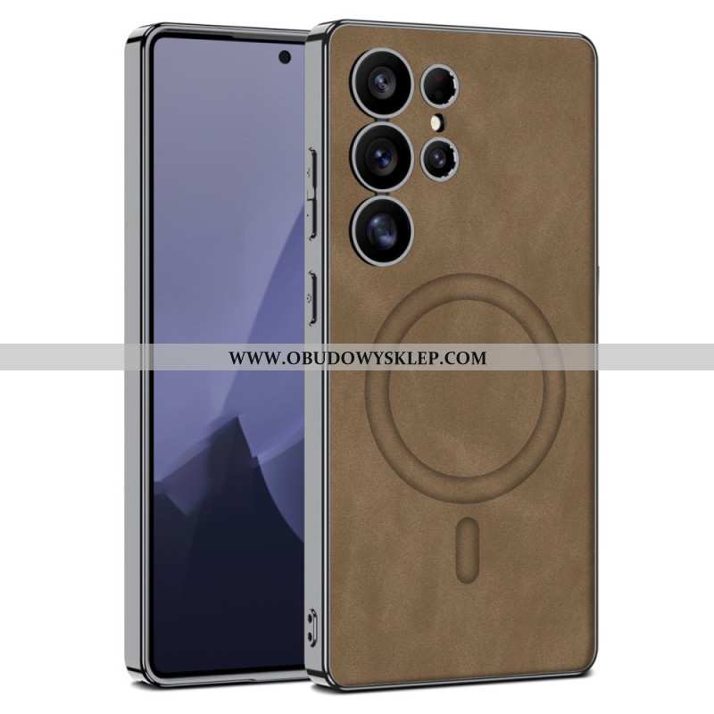 Etui Samsung Galaxy S25 Ultra 5g Matowa Skóra Ekologiczna Kompatybilna Z Magsafe