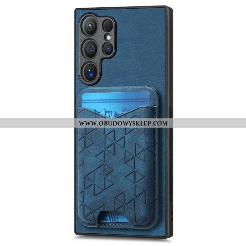 Etui Samsung Galaxy S25 Ultra 5g Uchwyt Na Karty Z Nadrukiem I Podstawka Etui Ochronne