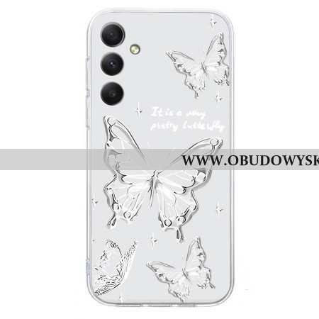Etui Samsung Galaxy S26 Białe Motyle Etui Ochronne