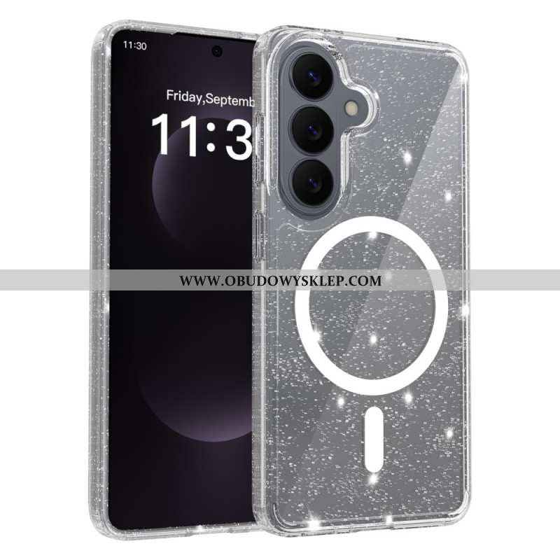 Etui Samsung Galaxy S26 Brokatowy Magnetyczny Portfel