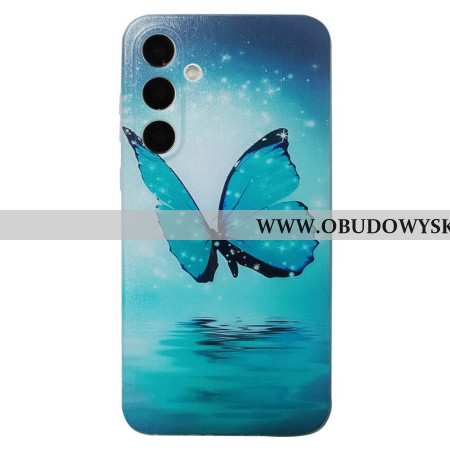 Etui Samsung Galaxy S26 Niebieski Motyl Etui Ochronne