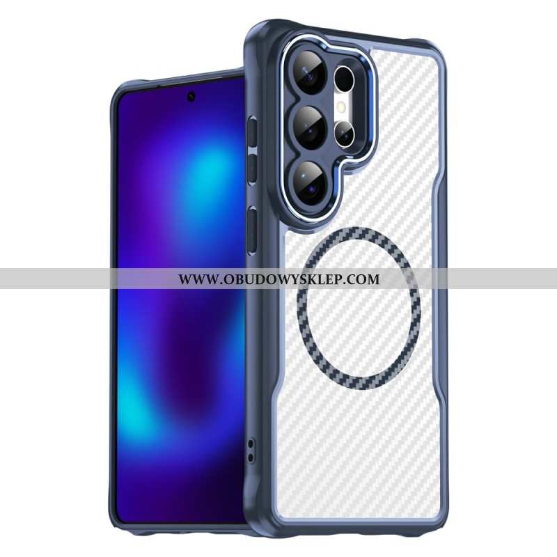 Etui Samsung Galaxy S26 Ultra Hybrydowa Ochrona Magsafe Tekstura Włókna Węglowego