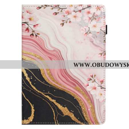 Etui Samsung Galaxy Tab S10 Fe Etui Na Telefon Marmurowy Wzór Kwiatowy
