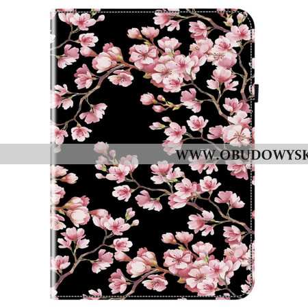 Etui Samsung Galaxy Tab S10 Fe Plus Kwiaty Śliwy
