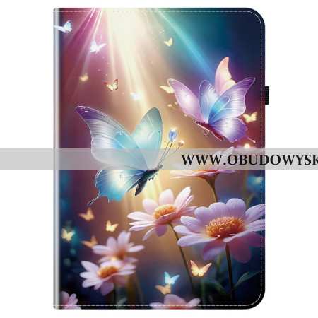 Etui Samsung Galaxy Tab S10 Fe Plus Świecące Motyle