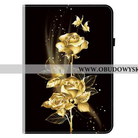 Etui Samsung Galaxy Tab S10 Plus Złote Róże