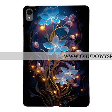 Etui Samsung Galaxy Tab S11 Niebieskie Kwiaty