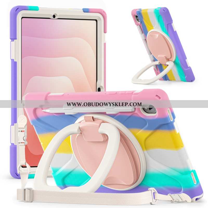 Etui Samsung Galaxy Tab S11 Potrójna Ochrona Z Paskiem Na Ramię I Uchwytem Na Pierścionek